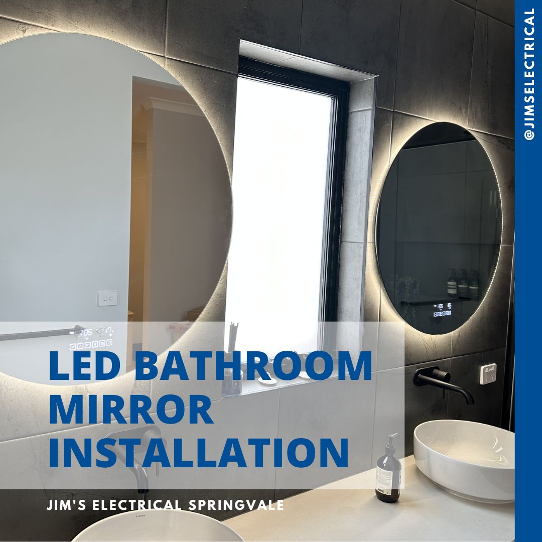 LED Bathroom Mirror Installation